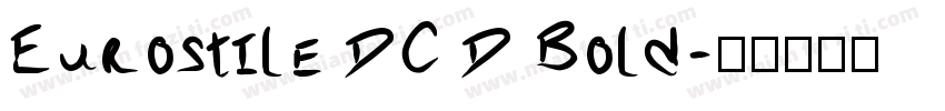 Eurostile DC D Bold字体转换